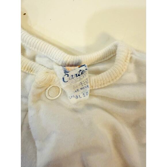 Vintage Carter's Baby Pajamas 3pc Lot – 90s Soft Cotton Footies & Onesie Ducks - Picture 2 of 5